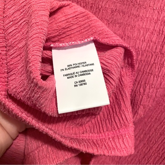 REITMANS Pink Textured Long Sleeved Top - Picture 5 of 5